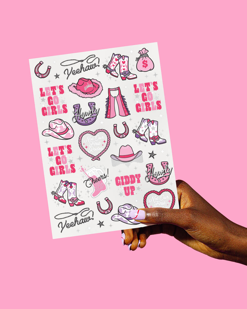 Hoedown Tats - 46 foil temporary tattoos