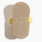 Banana Cream Knotted Bow Baby Shoe