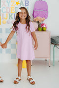 Bright Lilac T-Shirt Dress