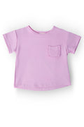 Bright Lilac Ruffle Pocket Tee