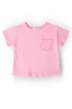 Bubblegum Pink Ruffle Pocket Tee