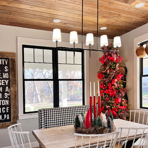 5 Light Linear Modern Chandelier