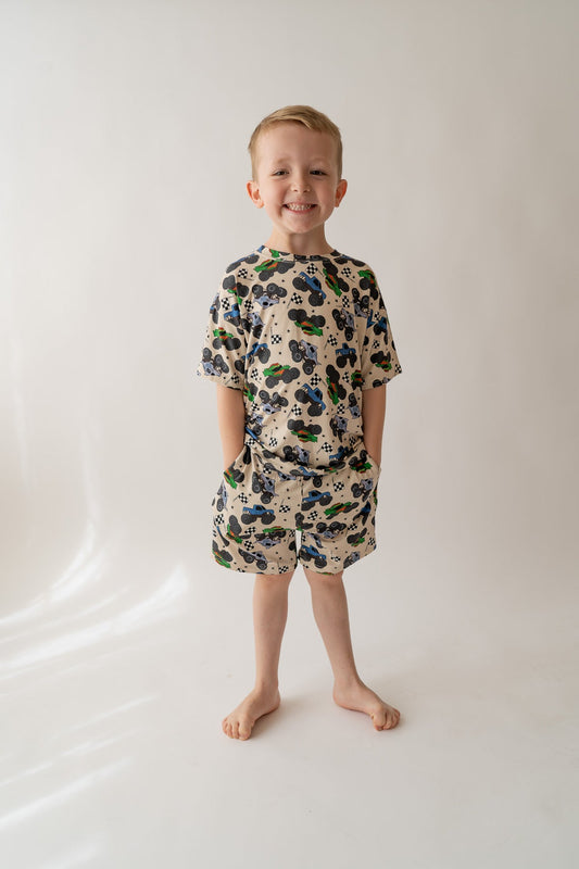 Monster Truck Boys Casual Set