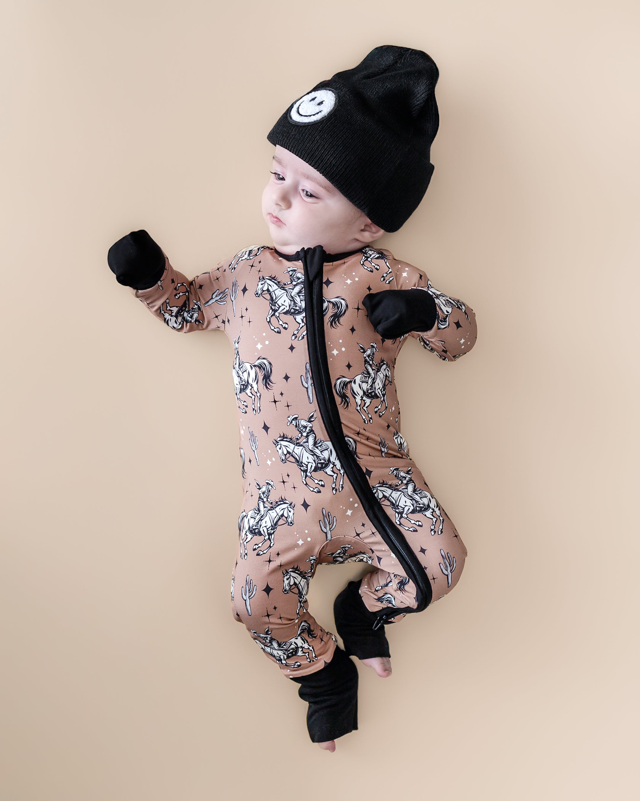Desert Cowboy Bamboo Zip Romper