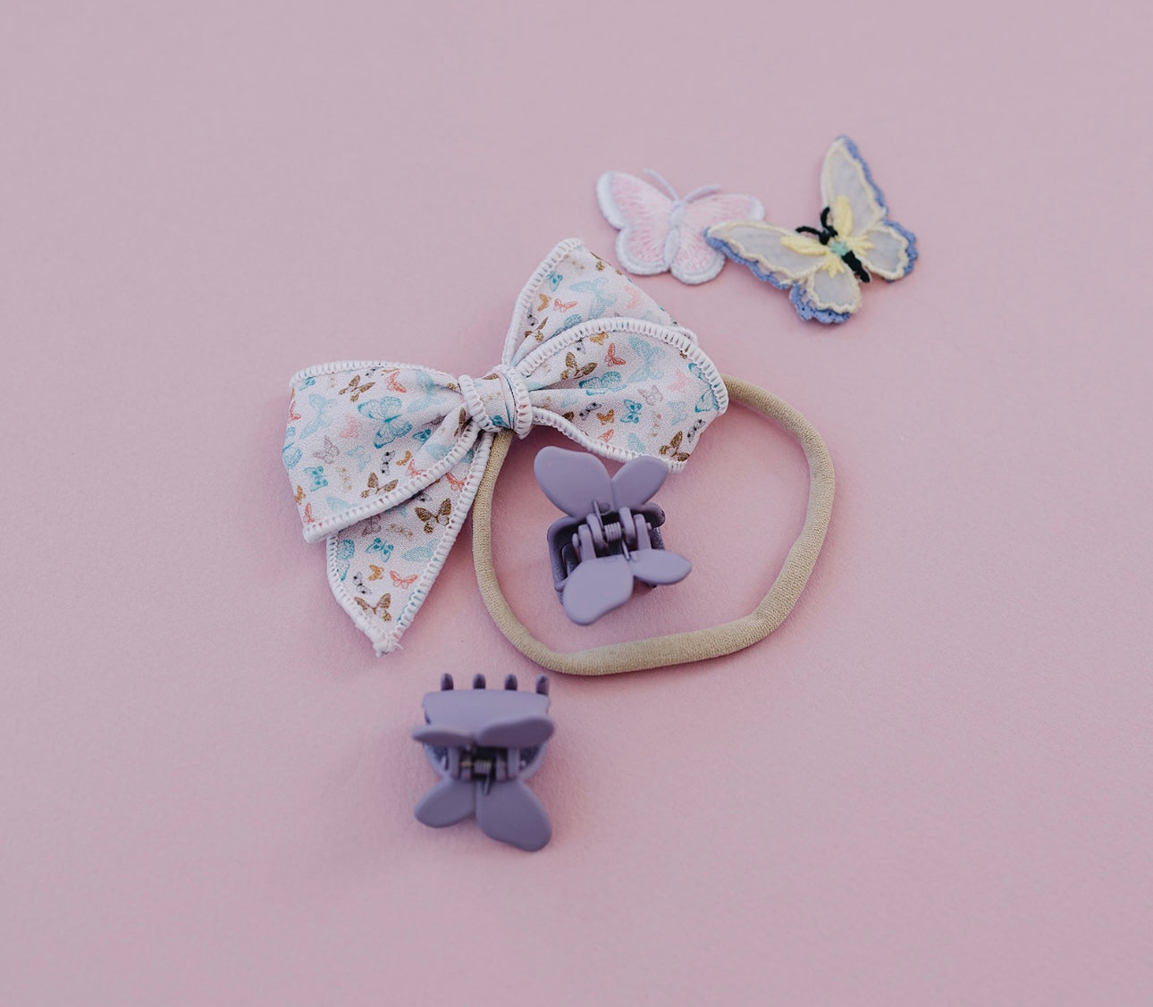 Mini butterfly claw clips