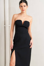 SECRET MOMENT WOVEN MIDI DRESS