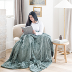PATTERNED FAUX FUR XL THROW BLANKETS