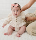 Coral Lace Bow