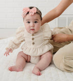 Coral Lace Bow