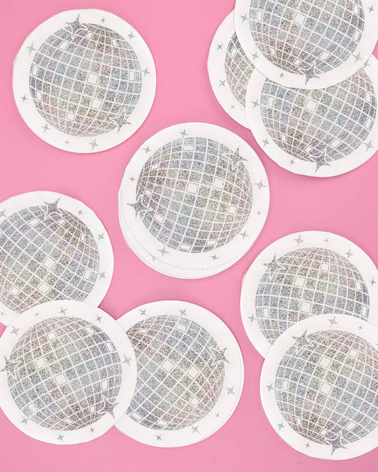 Shimmer Disco Napkin - 25 foil napkins
