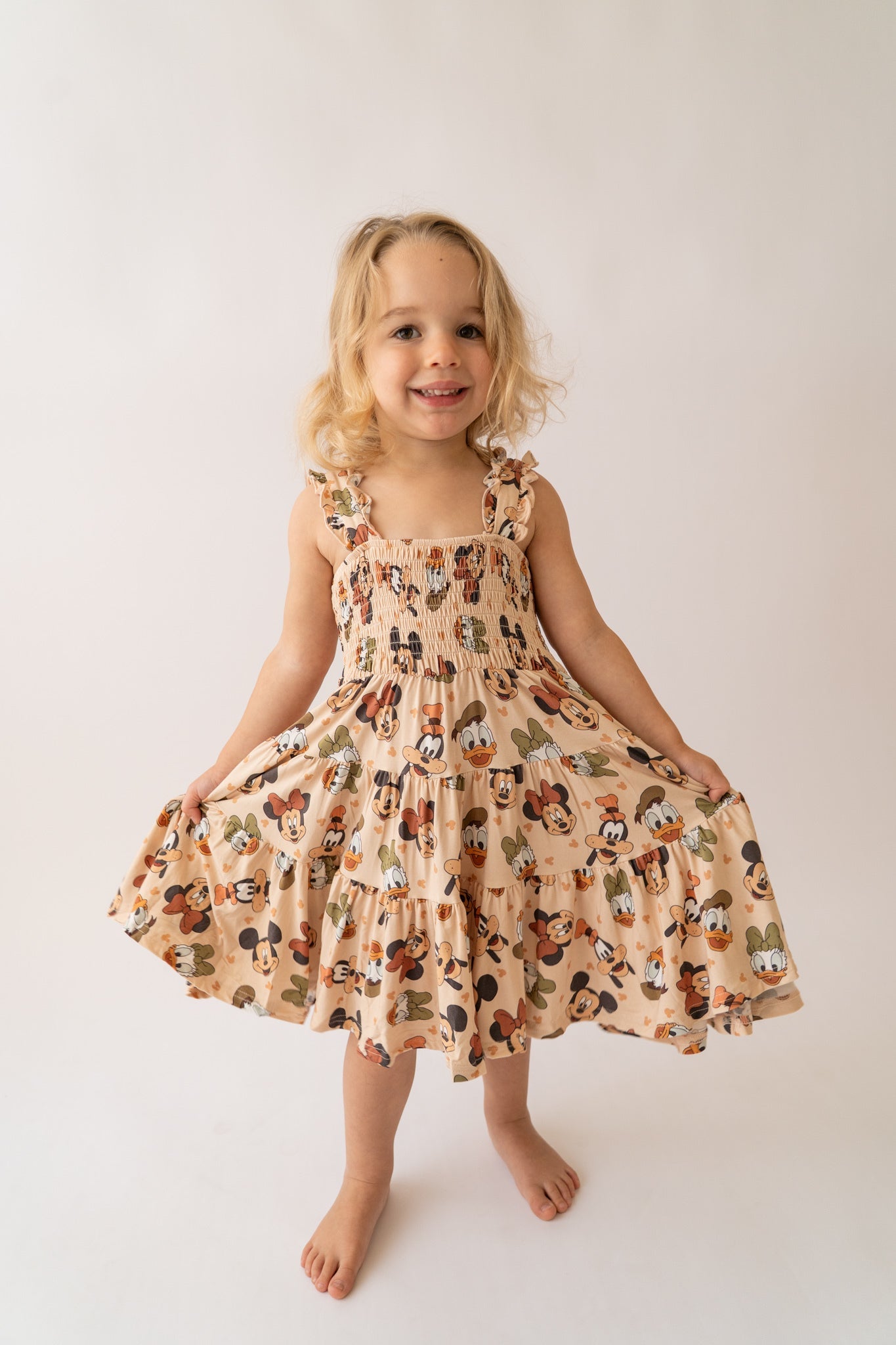 Mick & Friends Shirred Dress