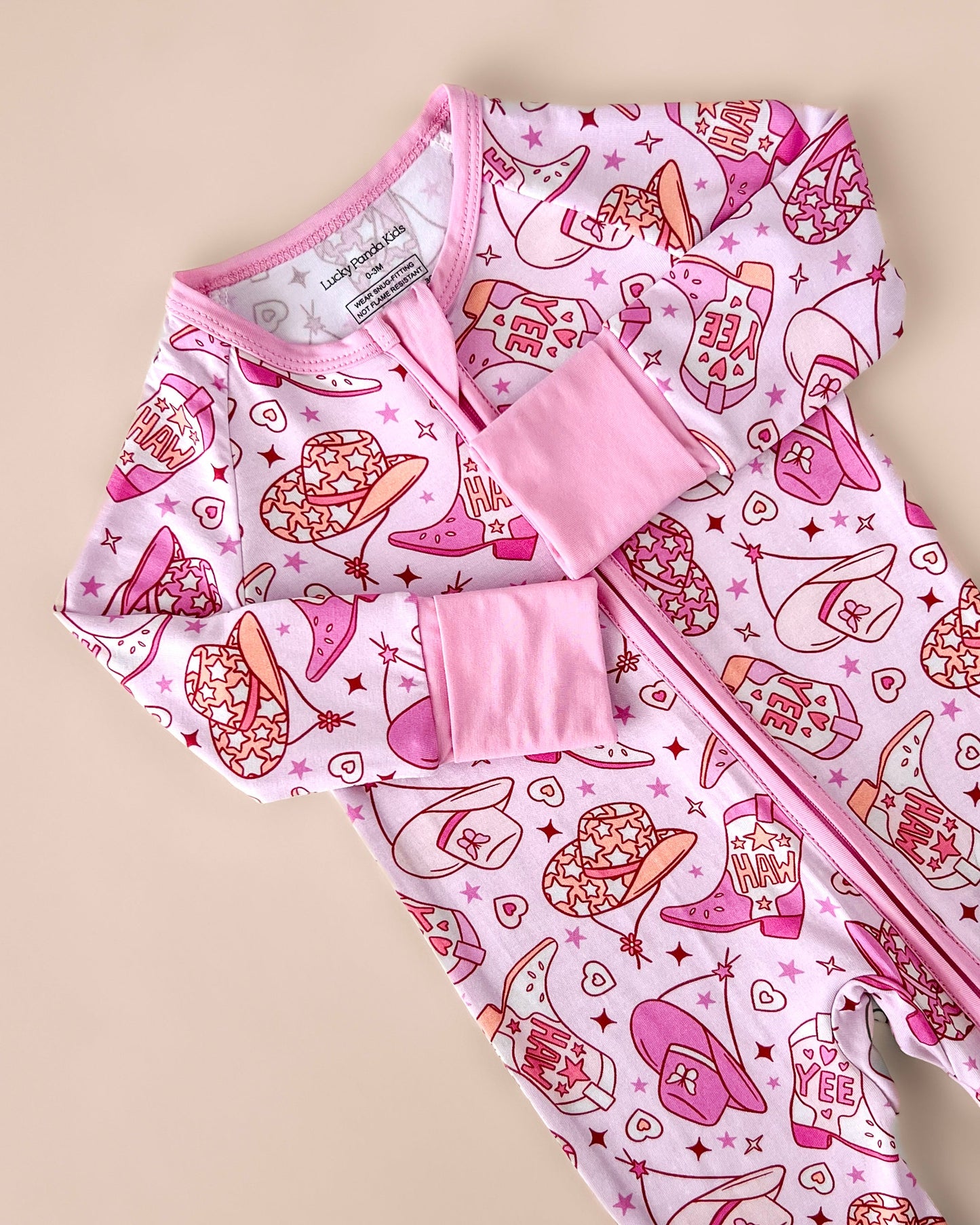 Cowgirl Bamboo Zip Romper