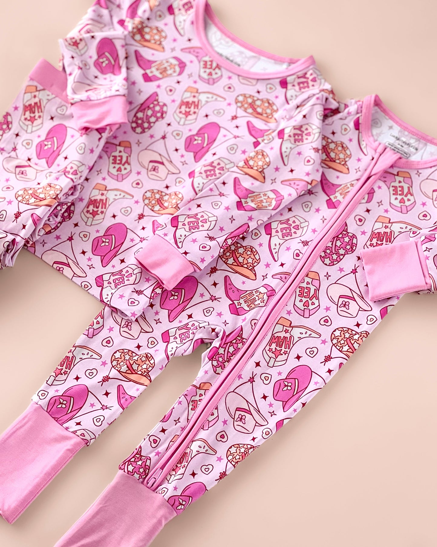 Cowgirl Bamboo Zip Romper