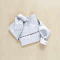 Put It On My Husband's Tab Embroidered Sweatshirt