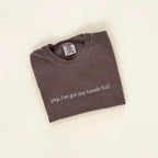 Yep, I've Got My Hands Full Embroidered T-Shirt