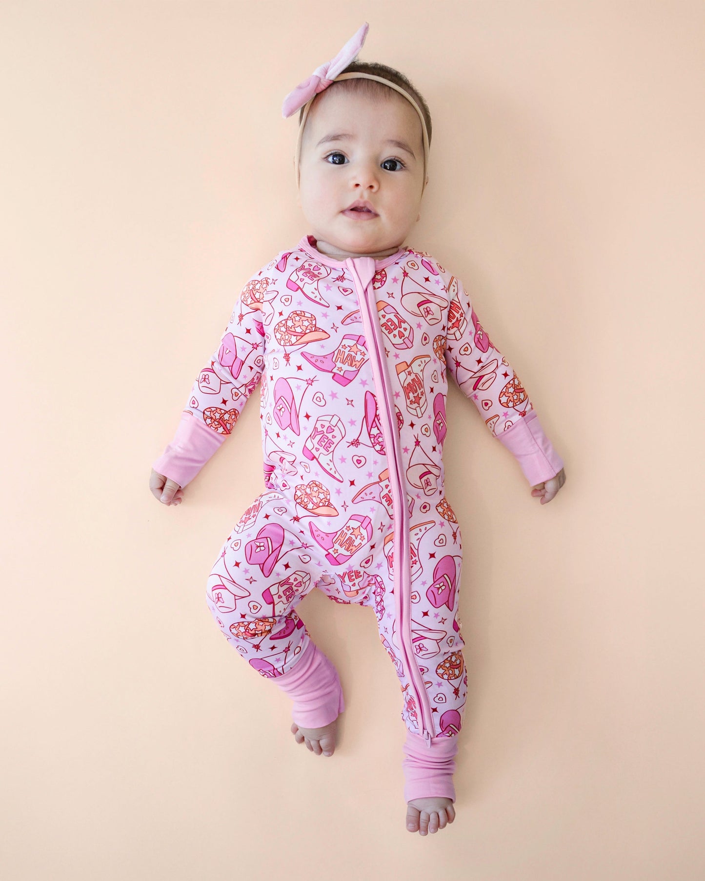 Cowgirl Bamboo Zip Romper