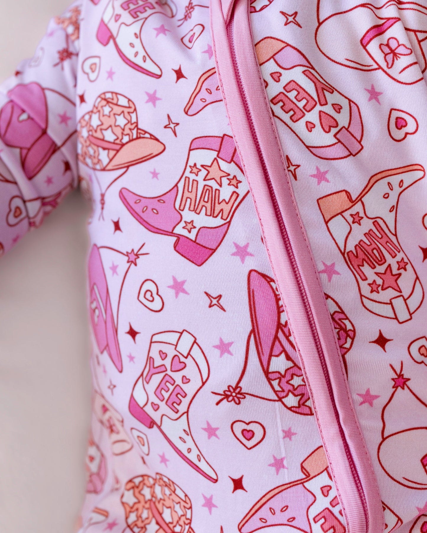 Cowgirl Bamboo Zip Romper