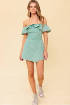 YOURS TO KEEP WOVEN ROMPER