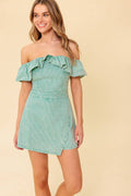 YOURS TO KEEP WOVEN ROMPER