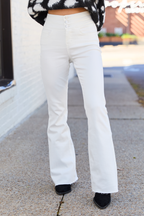 Esther White Flare Leg Jeans SALE