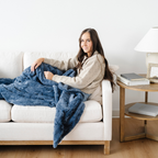 PATTERNED FAUX FUR THROW BLANKETS