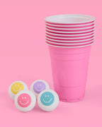 Smiley Pong Balls - really cute pong balls