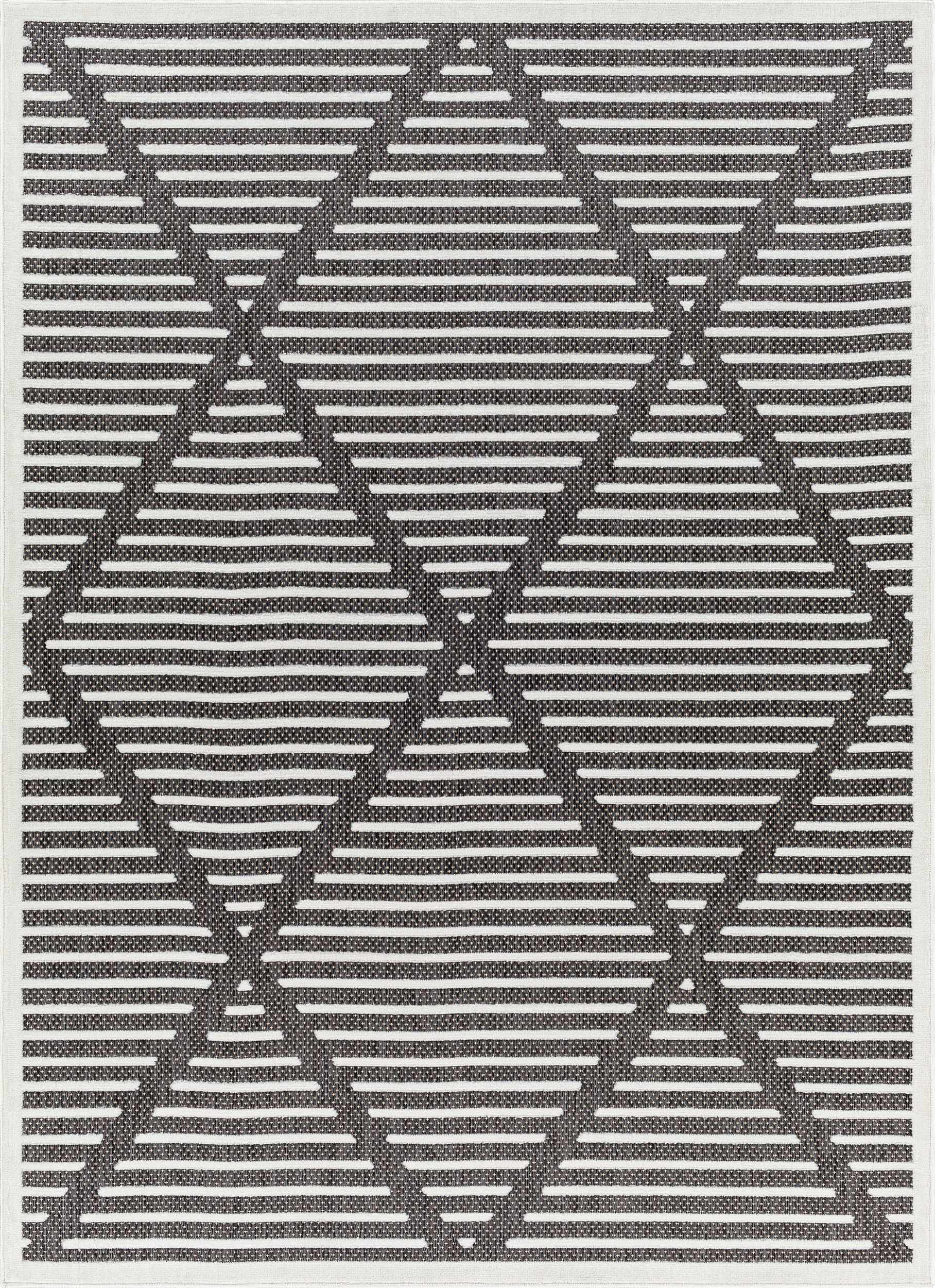 Anah 3D Black Outdoor Rug