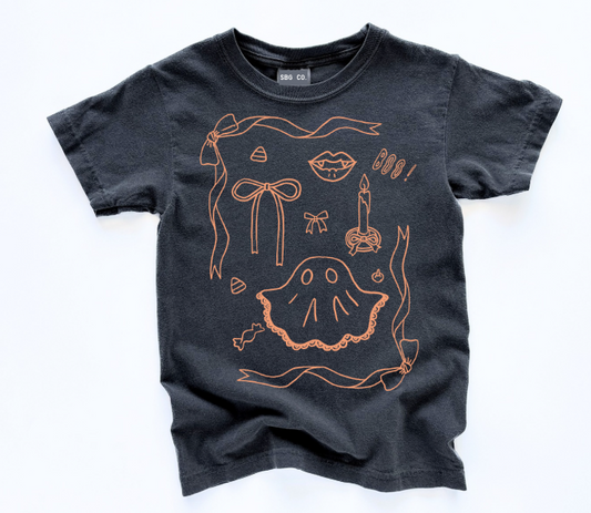 Halloween Girly Doodles Baby/Kids Tee