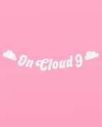 Cloud Nine Banner - white iri foil banner