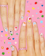 Cute Girl Nail Stickers - 604 adhesive nail stickers