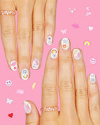 Preppy Nail Stickers - 496 adhesive nail stickers