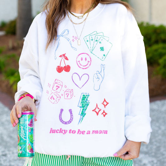 Lucky Mama Dopamine Doodles Swearshirt