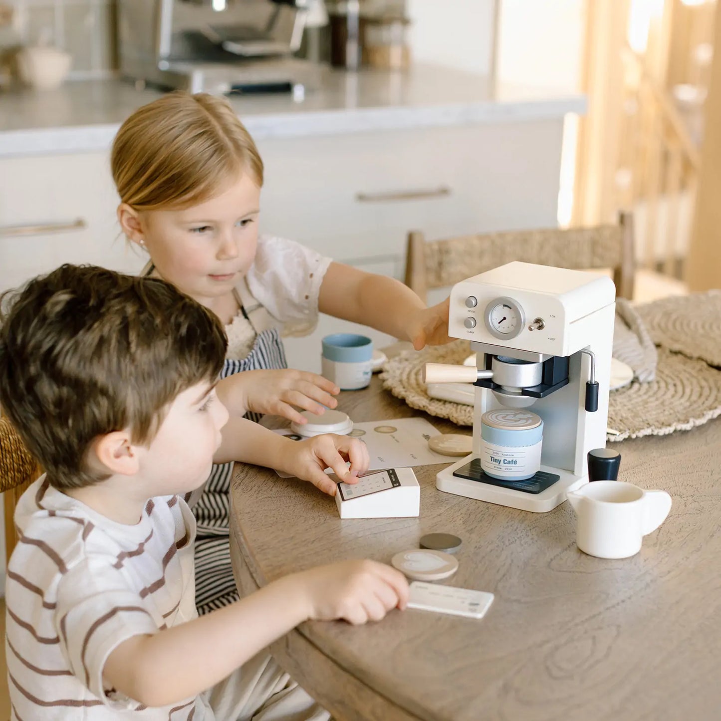 Wooden Café Play Set for Kids