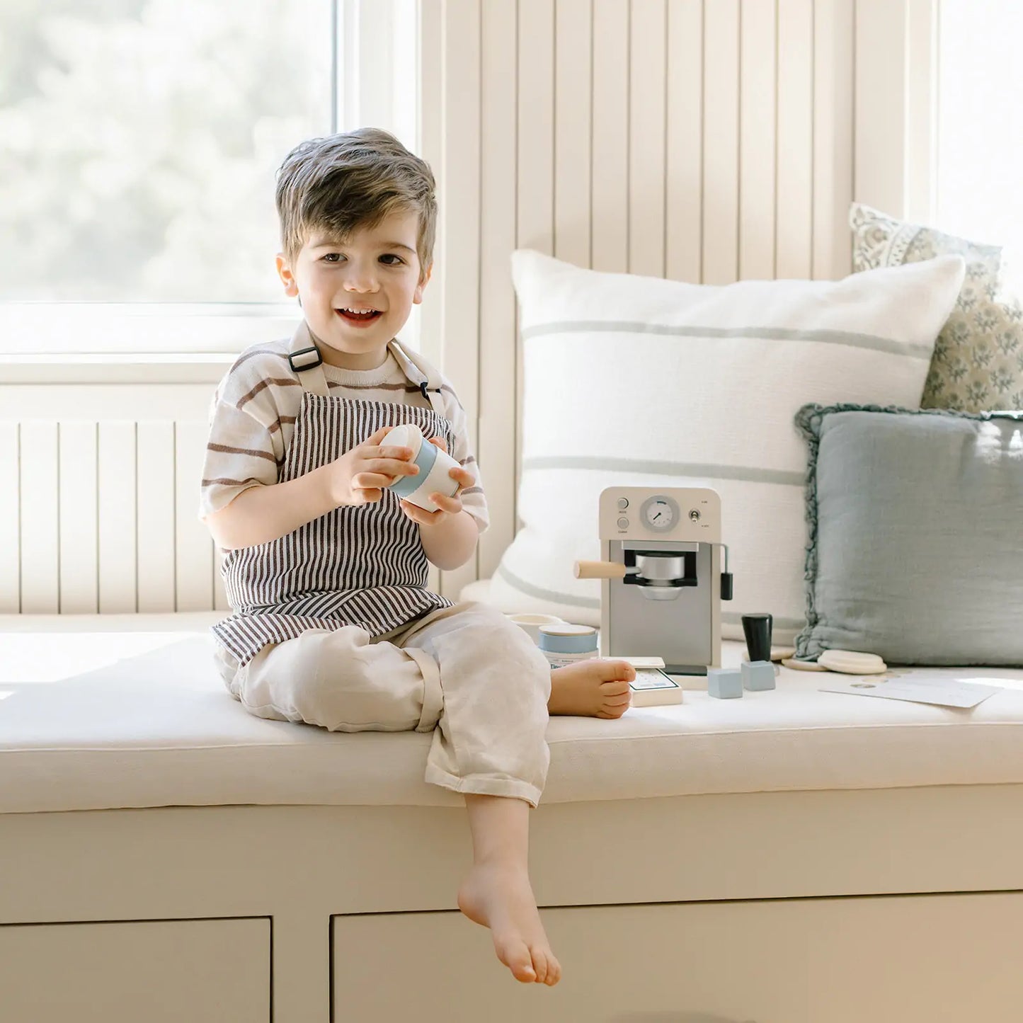 Wooden Café Play Set for Kids