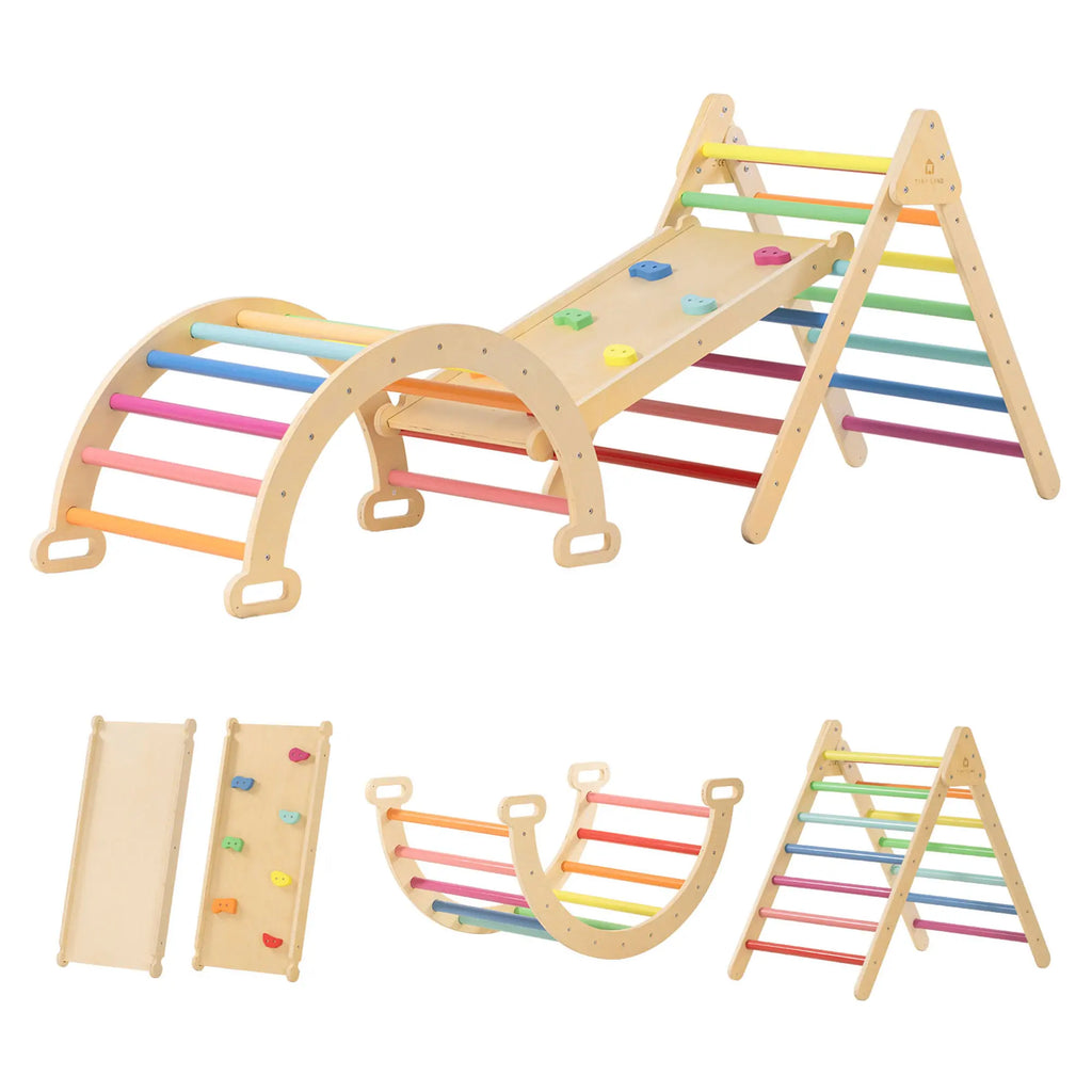 7-in-1 Rainbow Climbing Set