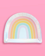 Rainbow Plates - 25 paper plates
