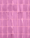 Pink Tile Curtain - square foil curtain