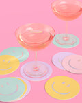 Smiley Coasters - 16 paper coasters