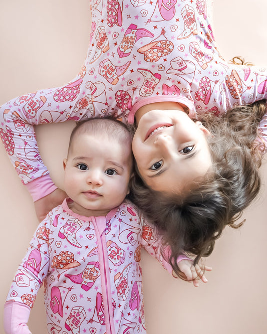 Cowgirl Bamboo Zip Romper