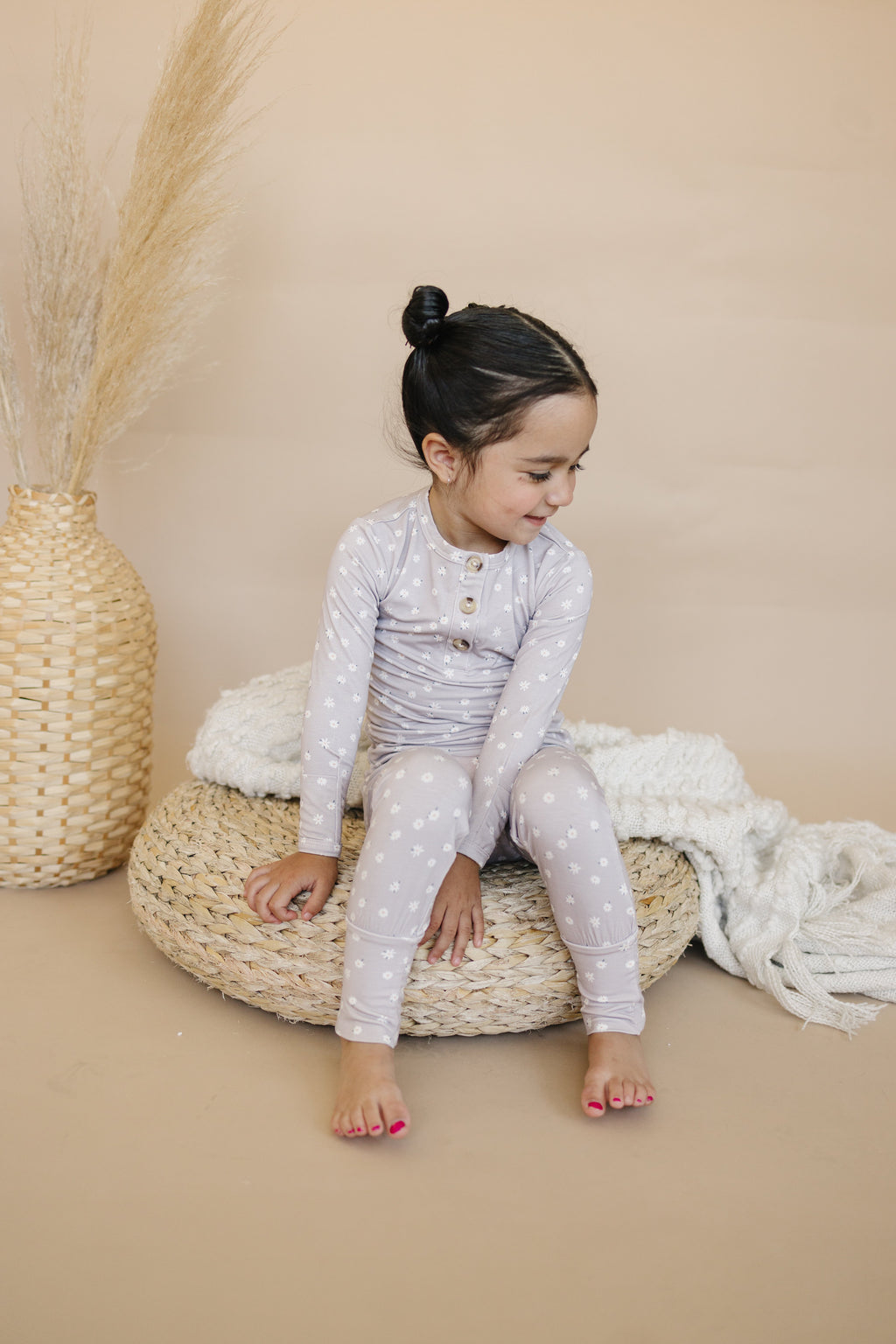 Oopsie Daisy 2pc Henley Bamboo Pajamas