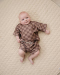 Shorts Set | Espresso Checkered