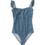 Navy Gingham Women’s One-Piece swimsuit
