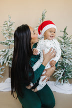Tiny Trees Ribbed Bamboo Zippy Romper