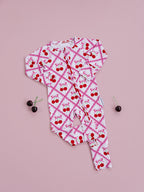 Bamboo Zip Romper | Cherry Bow