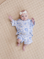 Shorts Set | Blue Flowers