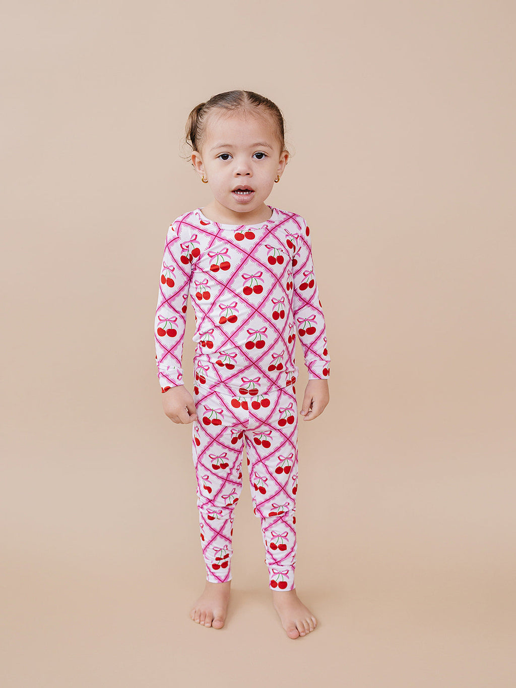 Bamboo Two Piece Set | Cherry Bow