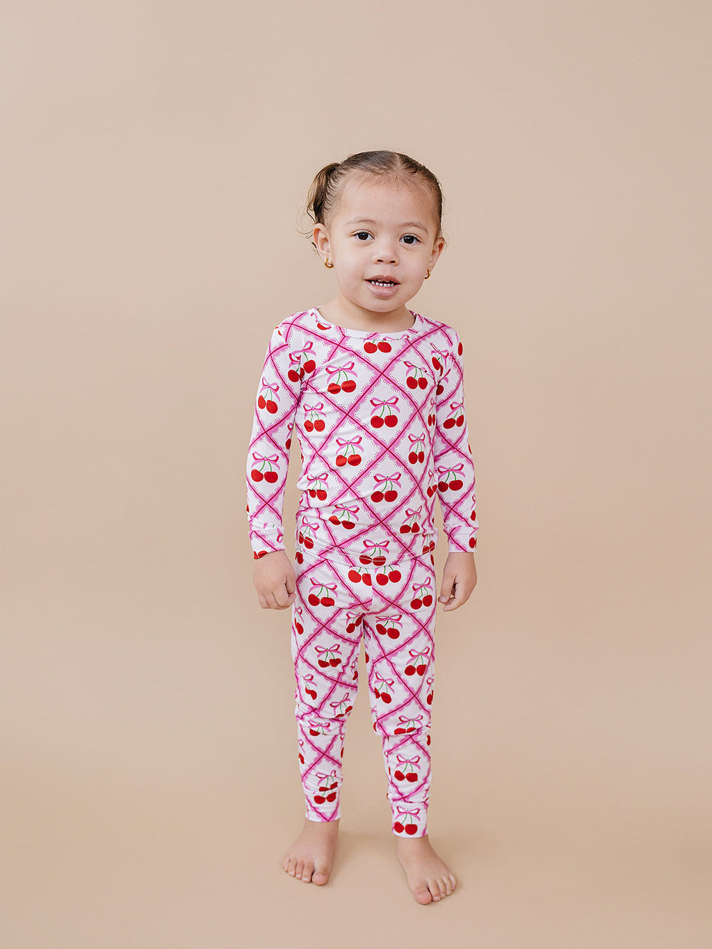 Bamboo Two Piece Set | Cherry Bow