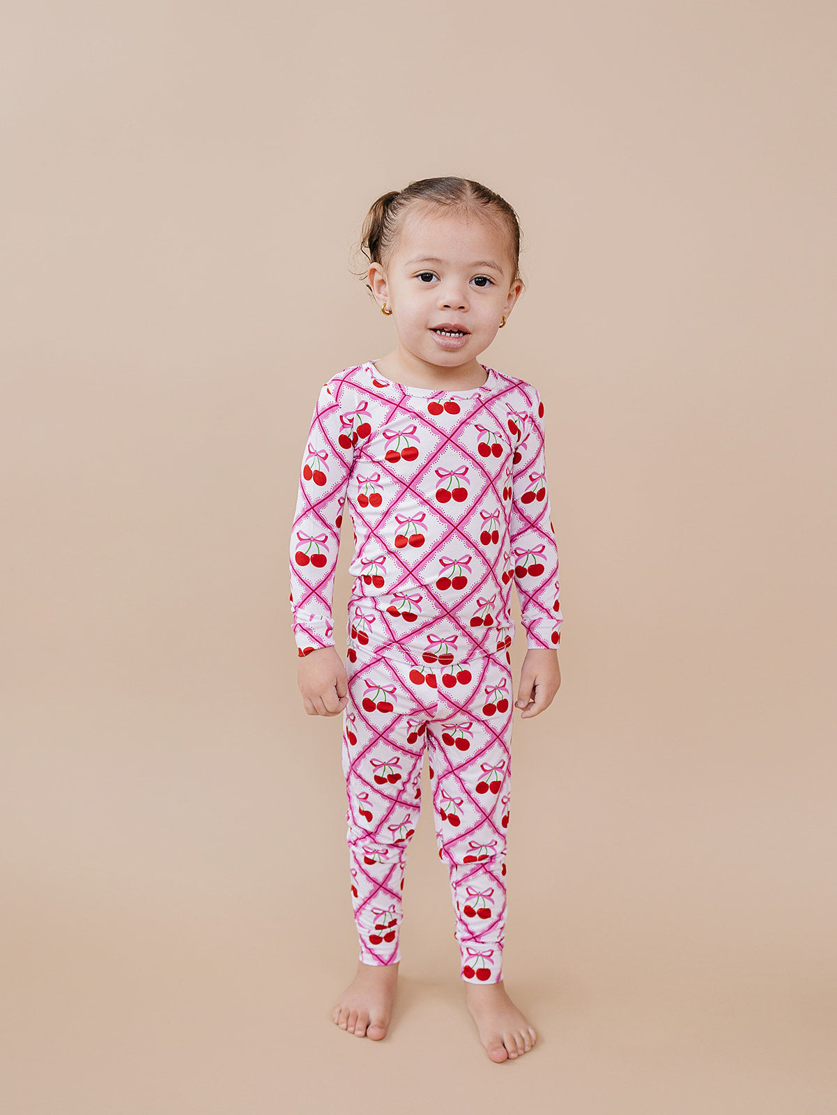 Bamboo Two Piece Set | Cherry Bow