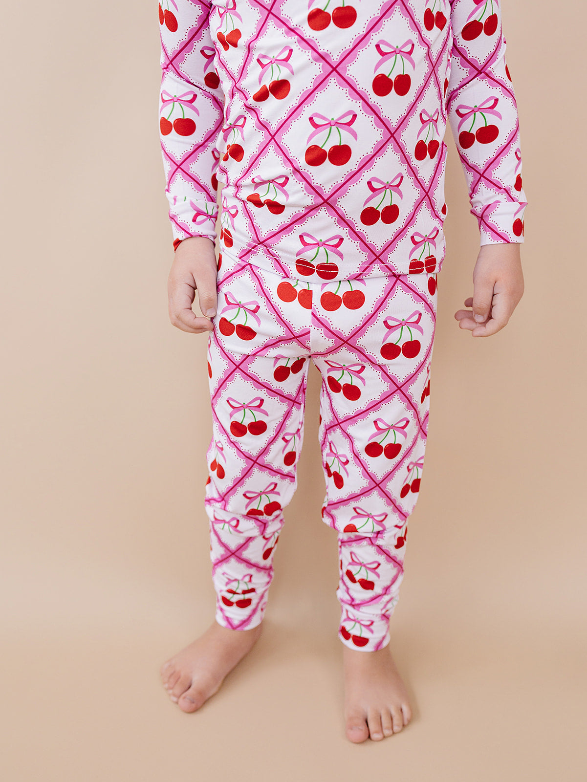 Bamboo Two Piece Set | Cherry Bow