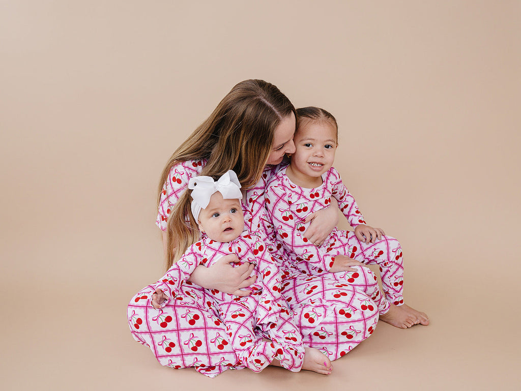 Bamboo Two Piece Set | Cherry Bow